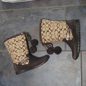 Coach Juniper Suede Boots - A7311 Womens Size 7.5